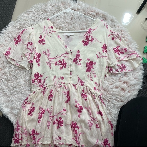 COCO + JAIMESON FLORAL JUNIORS DRESS SIZE M - Picture 9 of 11